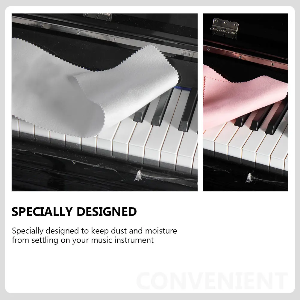 

2 Pcs Piano Keyboard Cover Accessories Protector Protective Anti-scratch Cloth for