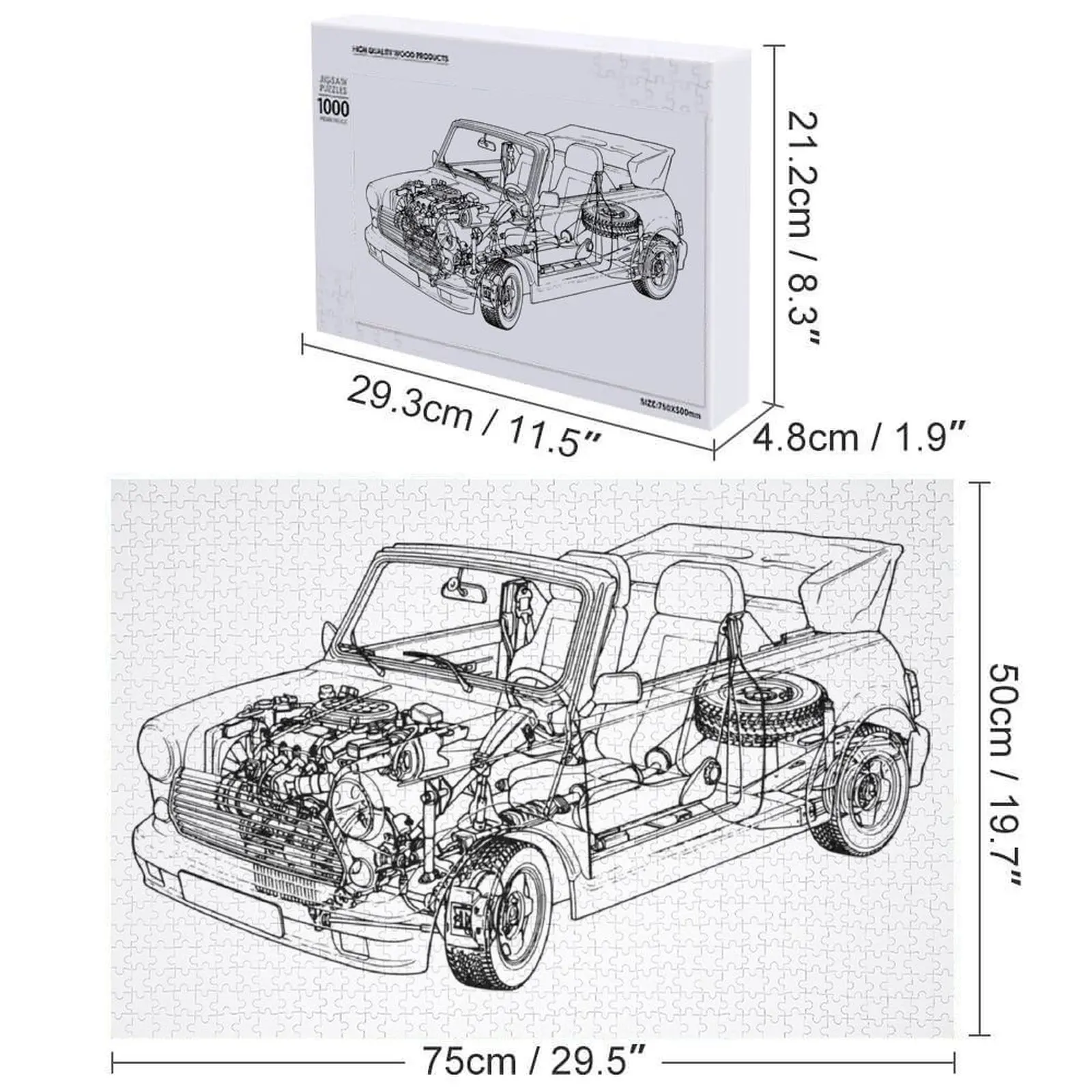 Puzzle Austin invisibile Diorama Accessori Nome Giocattolo in legno Woods per puzzle per adulti