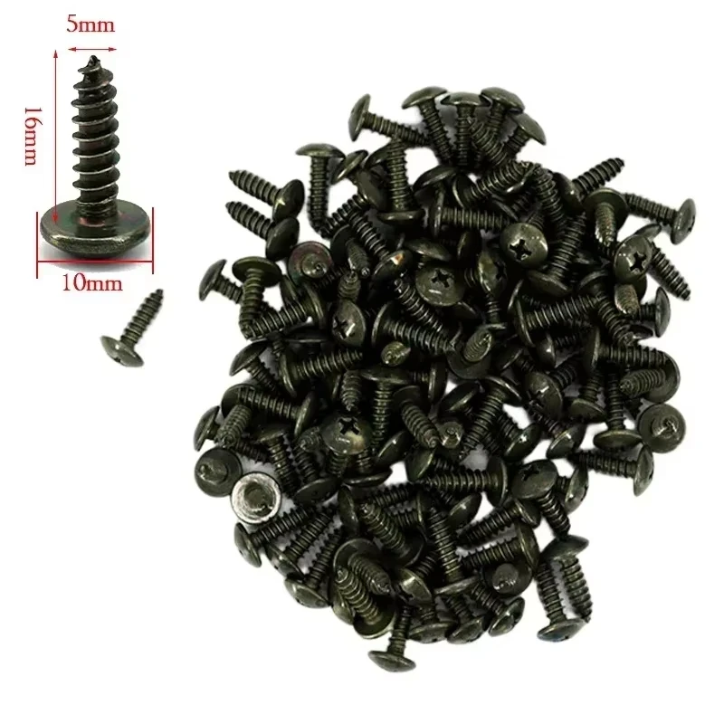 Mixed Car Motorcycles Metal 100pcs Screw Tapping Fastener U-Type with Screw Anti-rust Protection Clip Screw Buckle Iron Sheet