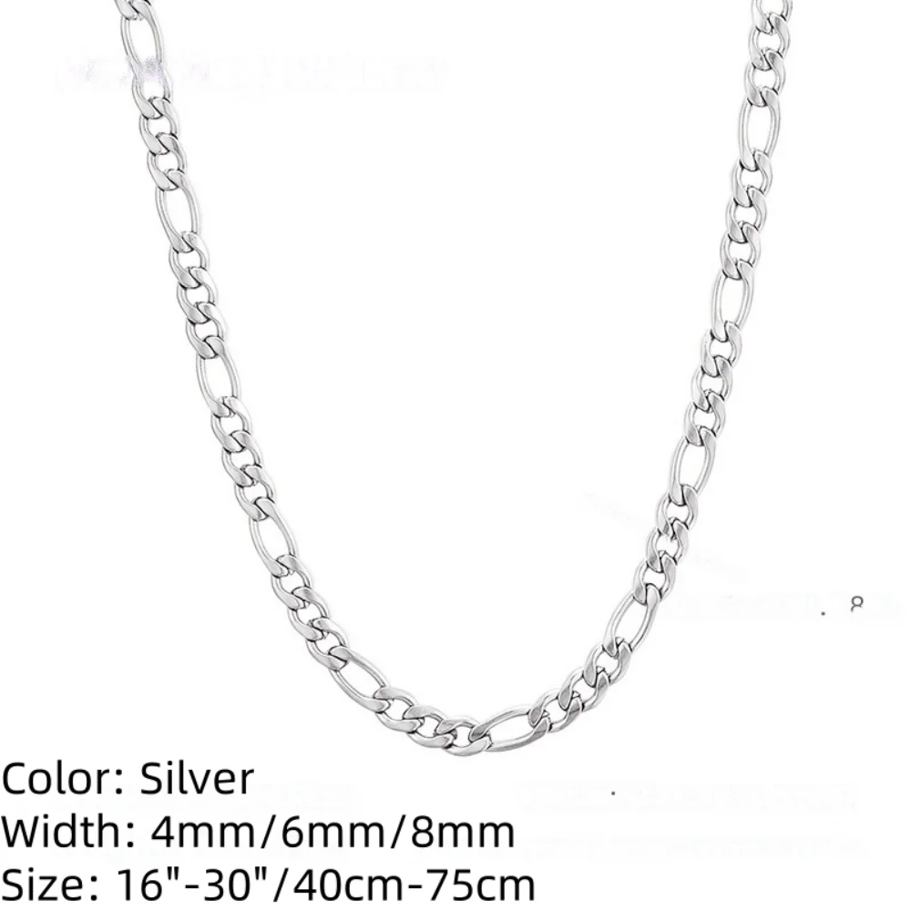 

925 Sterling Silver Necklace, Hip Hop Cuban Necklace For Men And Women 16 Inches - 30 Inches, Simple Fashion Jewelry Necklace