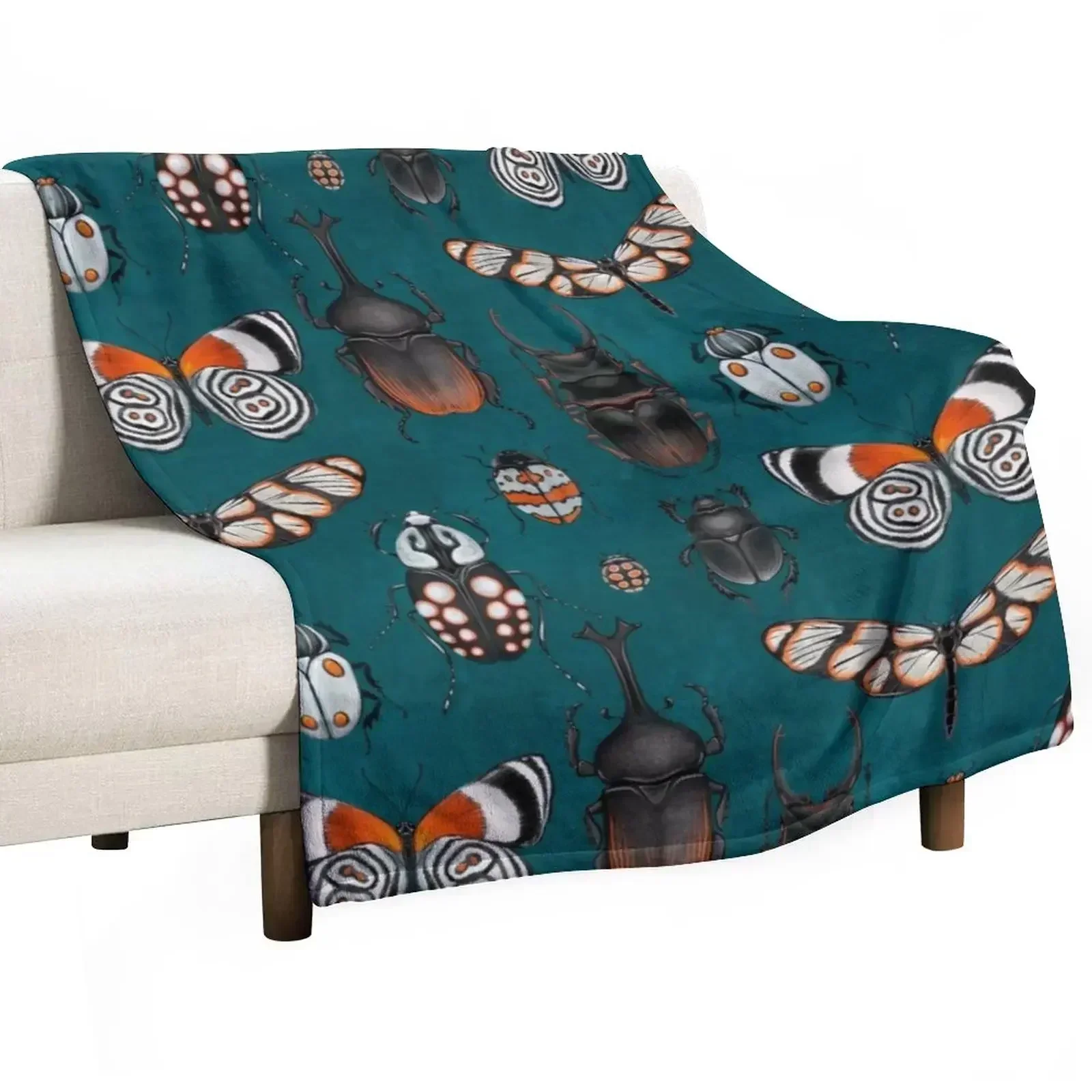 Bugs and beetles Throw Blanket Luxury Blankets For Bed Blankets