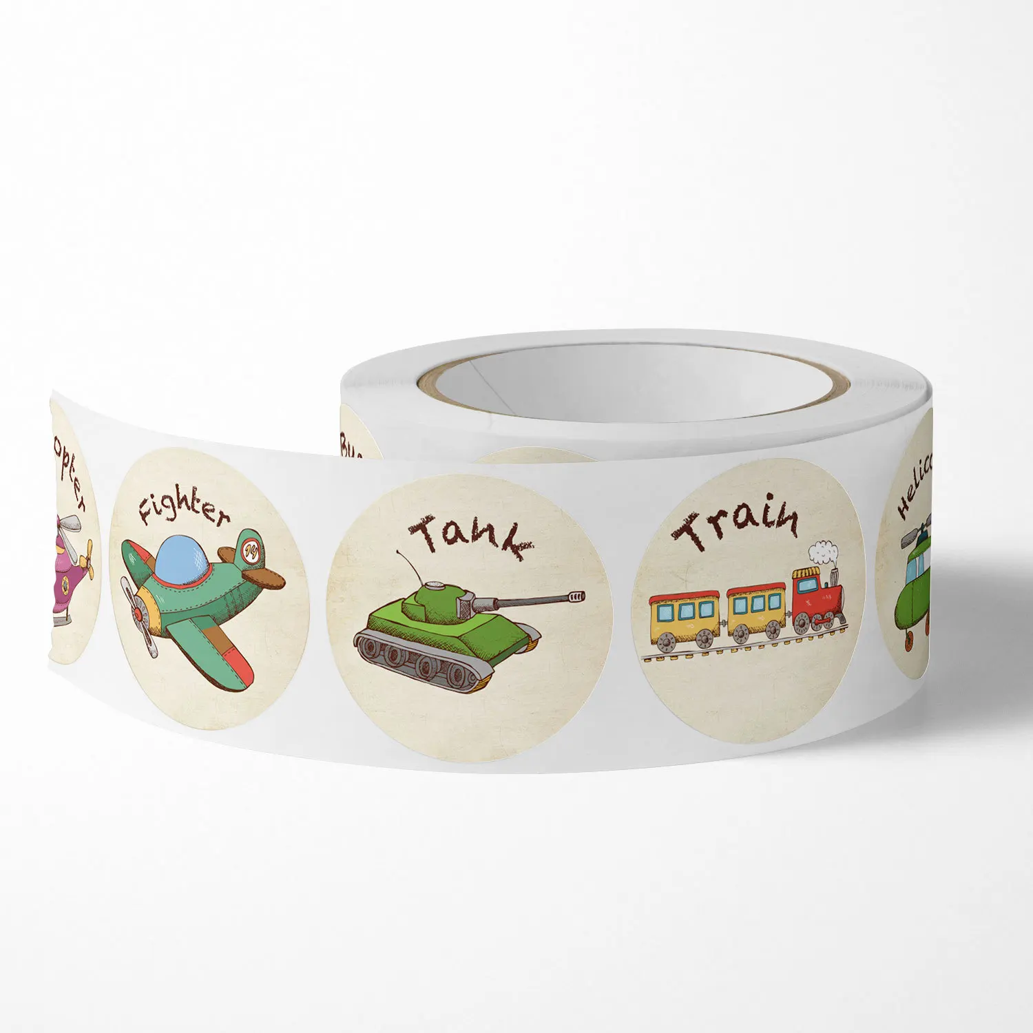 500 Stuks 8 Ontwerpen Kid Sticker Graafmachine Sticker Papier Bulldozer Voor Aanmoediging Student Kinderen Label Bouwfeest Geschenken