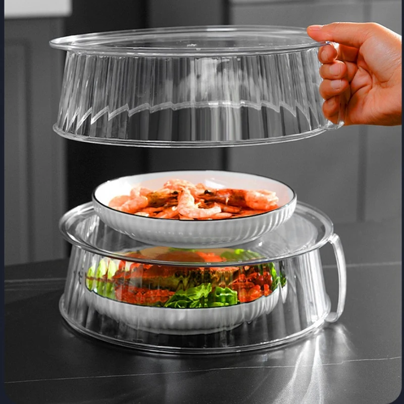 Multilayer Stacking Insulated Vegetable Cover Stackable Food Protection Box Anti-Mosquito Dust-Proof Heat Food Cover Durable