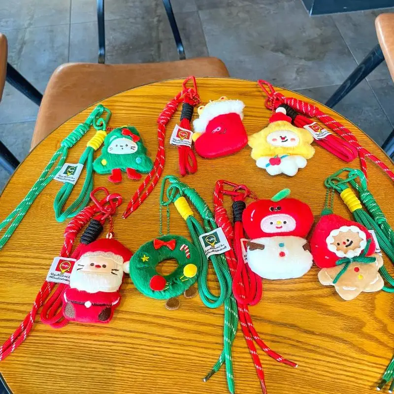 Hanger Decoratief Kerst Pluche Veelzijdige Cartoon Rugzak Sleutelhanger Boom Schattig Ornament Glad Schrijven