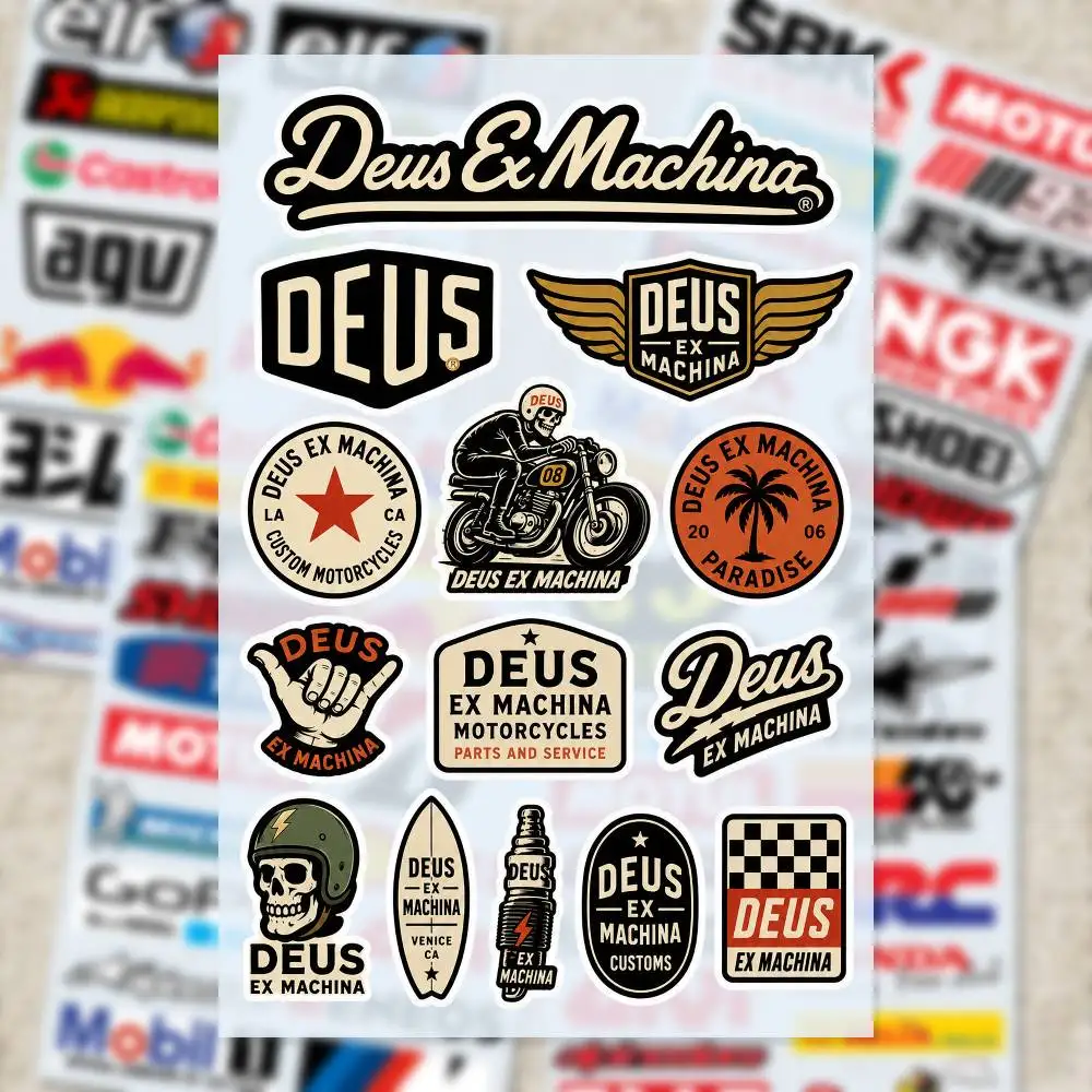 D-Deus ex M-Machina  Decal Set High Quality Printed and Cut Stickers Motorcycle Sticker - view 4