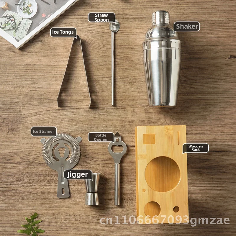 

Набор коктейльных шейкеров из нержавеющей стали, современные минималистичные инструменты для бармена из 4 предметов, ручной шейкер для чая с лимоном, кувшин с размером 350–750 мл