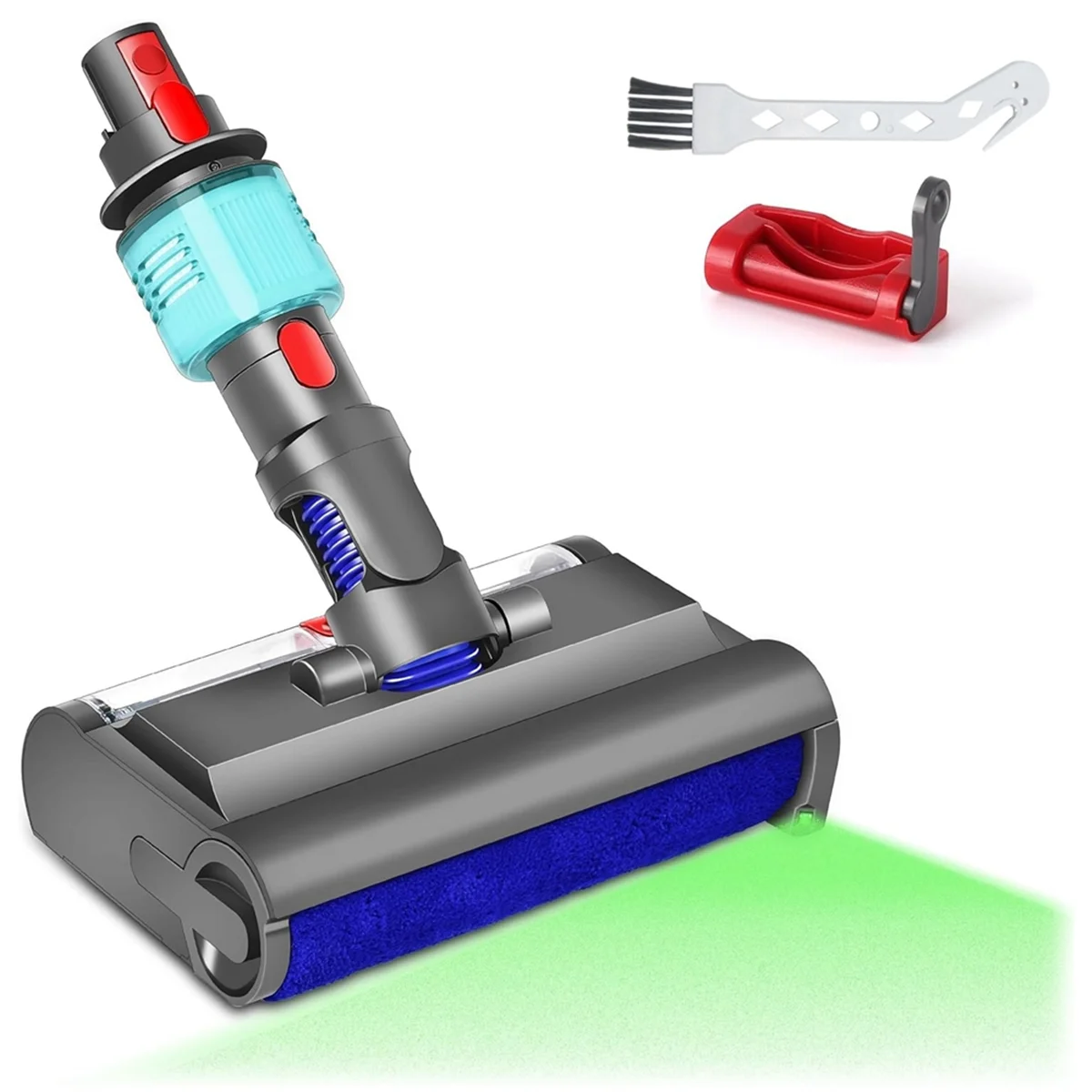 

Washing Brush for V7 V8 V10 V11 V15 Electric Mop Wet and Dry with Green Light Cleans and Dries Hard Floors