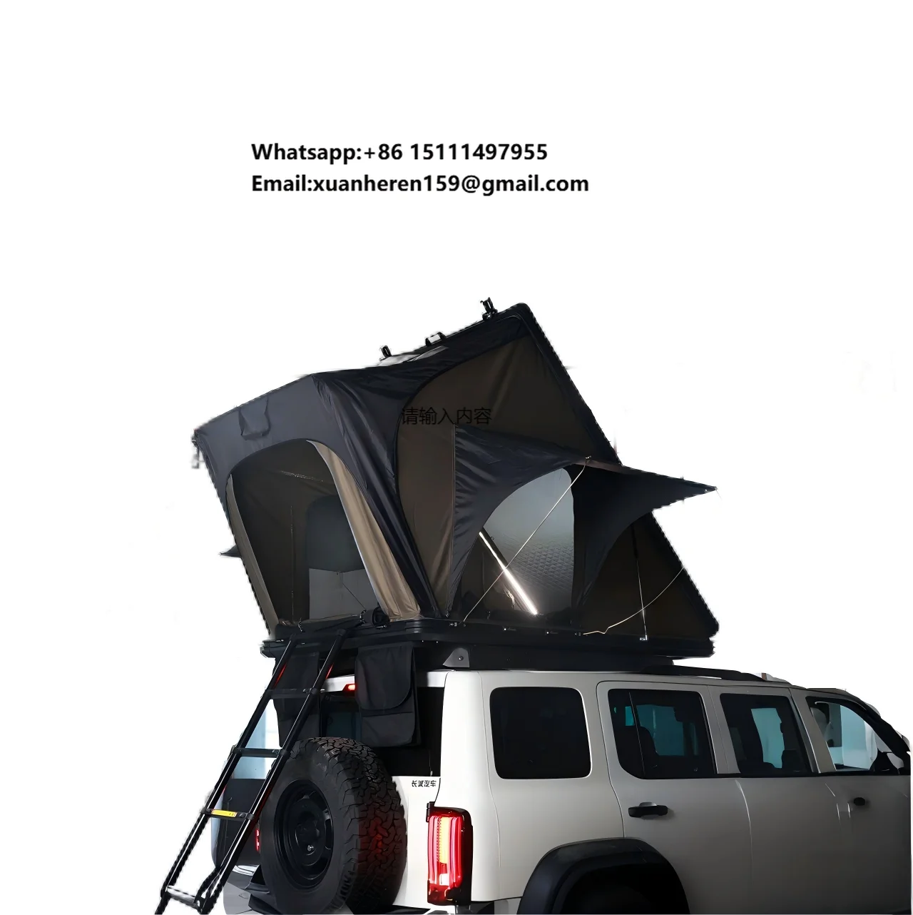 

Popular Selling 2-3 Person Waterproof Oxford Fabric Camping Tent with Ladder for Outdoor Camping Hiking and Car Rooftop Use