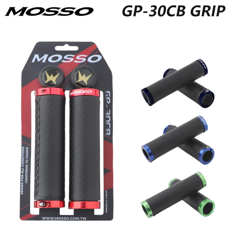 

MOSSO GP-30CB Mtb Cuffs Mountain Bike Grips Ergonomic Handlebar Cover Bicycle Handles Grips Leather Handle For Cycling Cuffs