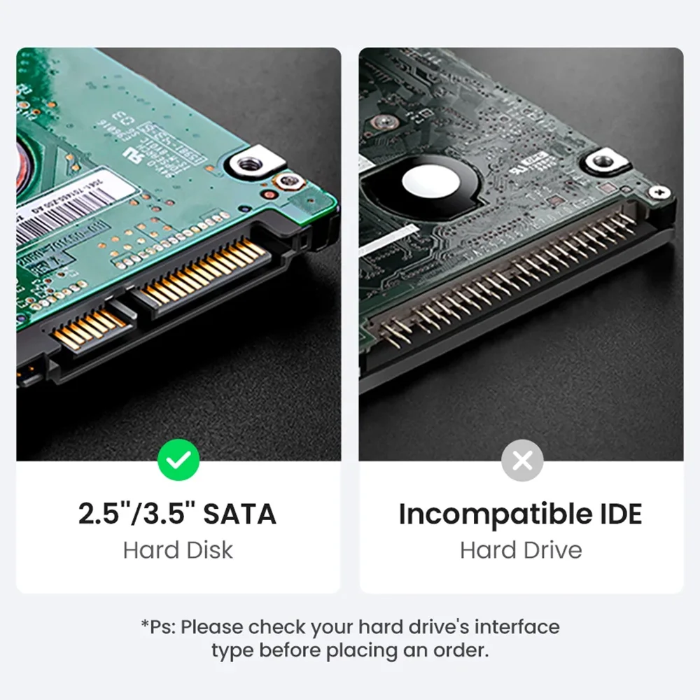 HDD 도킹 스테이션 SATA-USB 3.0 어댑터, 2.5 3.5 SSD 디스크 케이스, HDD 박스 도크, 하드 드라이브 베이스 인클로저 도킹 스테이션