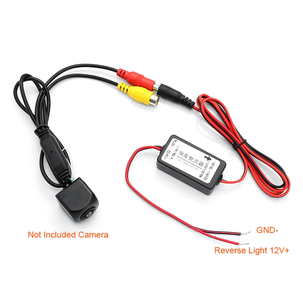 ​Car Rear View Rectifier 12V DC Power Relay Capacitor Filter Connector for Backup Auto Car Camera Filter