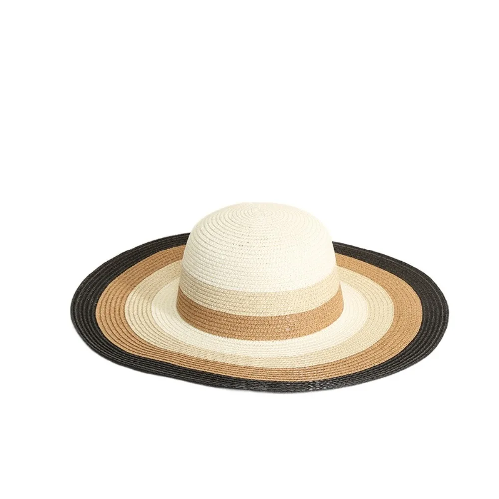 

Модная соломенная большая сумка в квадратную полоску, тканая сумка на плечо, большая вместительная тканая шляпа на молнии для отпуска