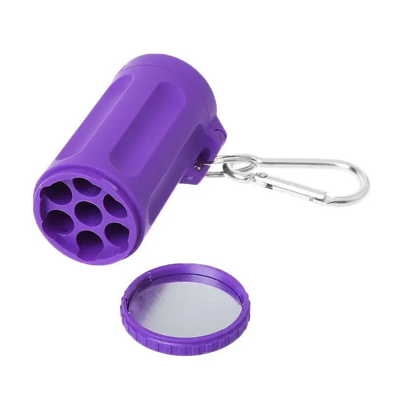 Portable Mini Pocket Lid Ashtray Windproof Key-chain Outdoor Smoking Accessories