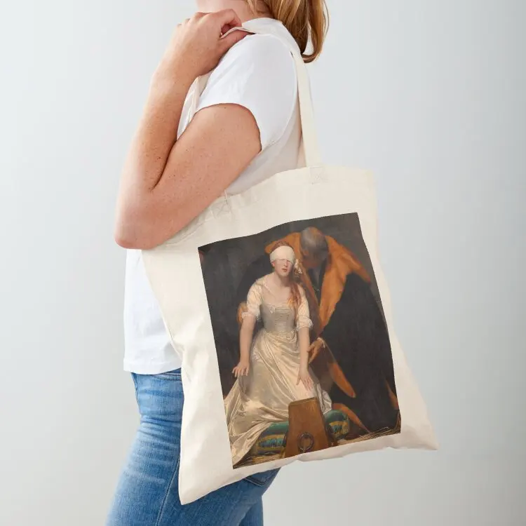 

Execution of Lady Jane Grey by Paul Delaroche Tote Bag hand bags supermarket folding bag tote bag men's Big
