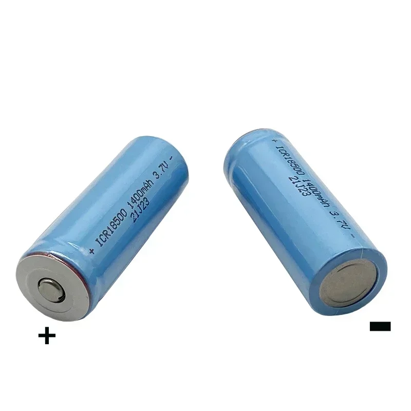 New 18500 battery 3.7V 1400mAh with pointed tip rechargeable ion battery, For strong light flashlight anti-light special