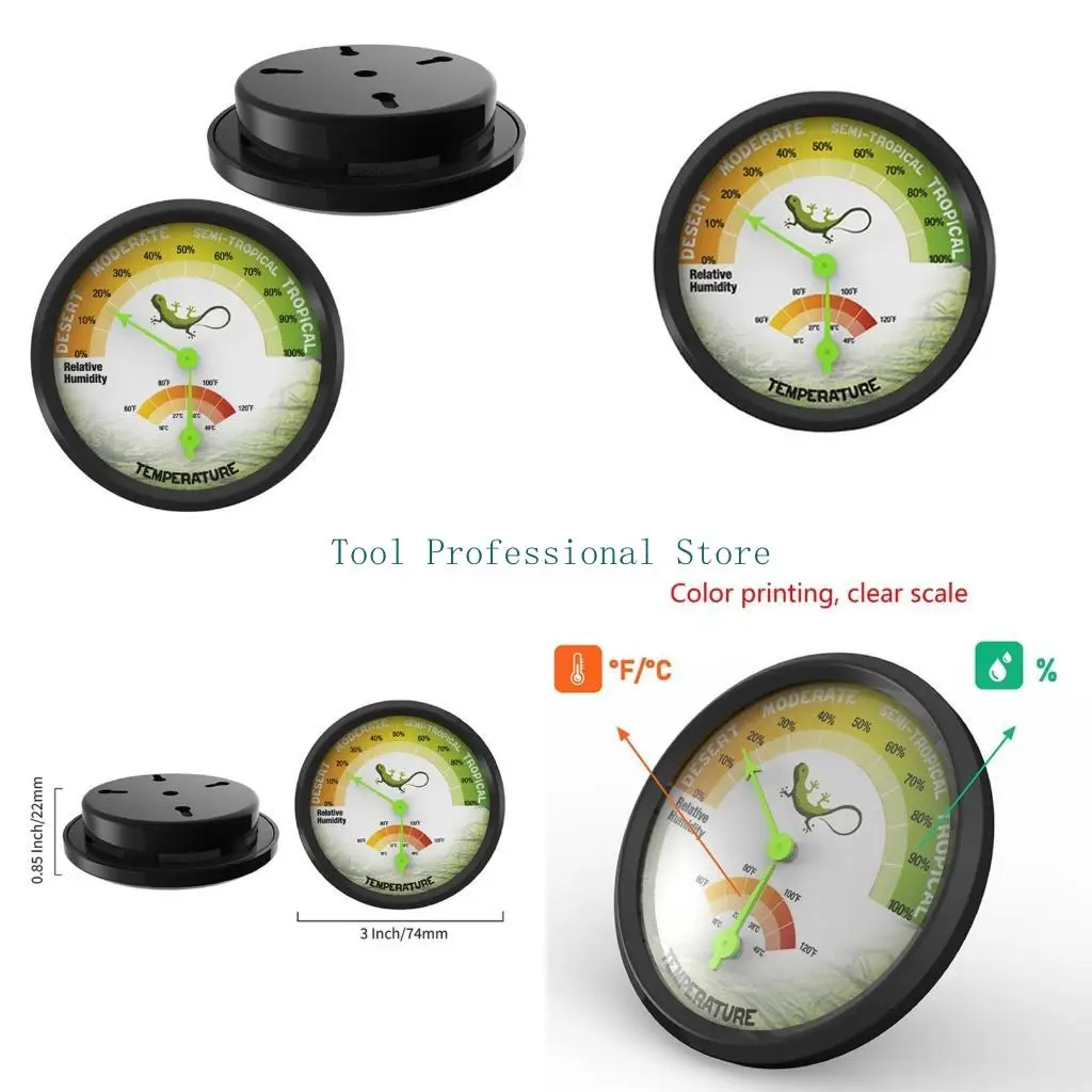 

57qf Рептилия Highaccurancy Thermometer Theroster Lauge Vivariumtank поставляет самоклеящуюся ящик для выращивания животных ℃