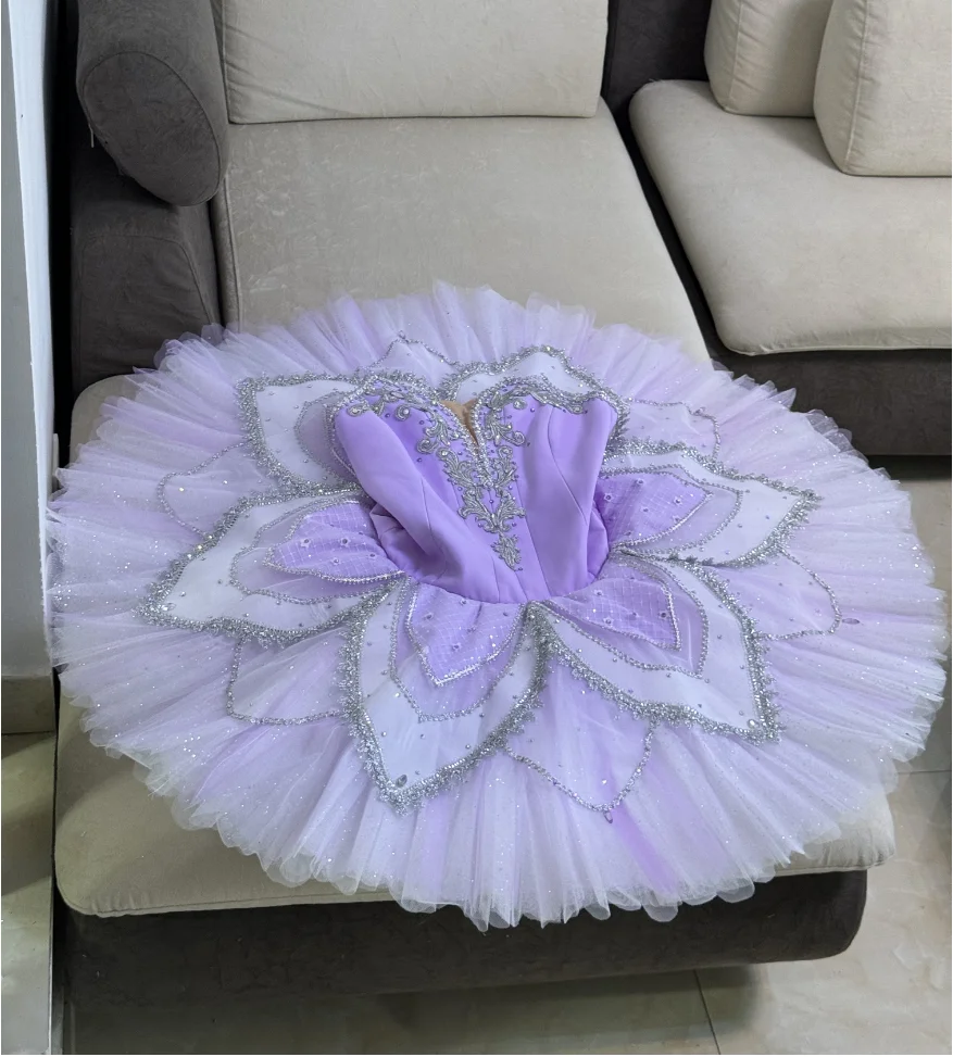 

New Purple lilac ballet dress tailored for adults and children professional performance competition dress girls performance dres