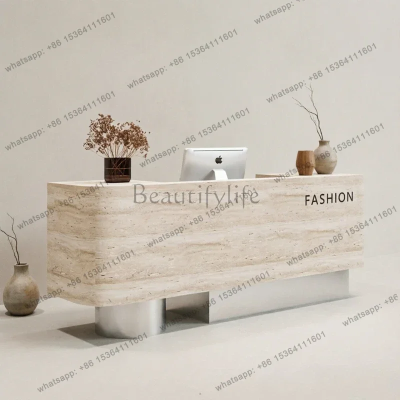 YJ Large Hotels Modern Reception Desks Salon Beauty Cashier Table Reception Desk Workstations Events Mostrador Recepcion Furnitu
