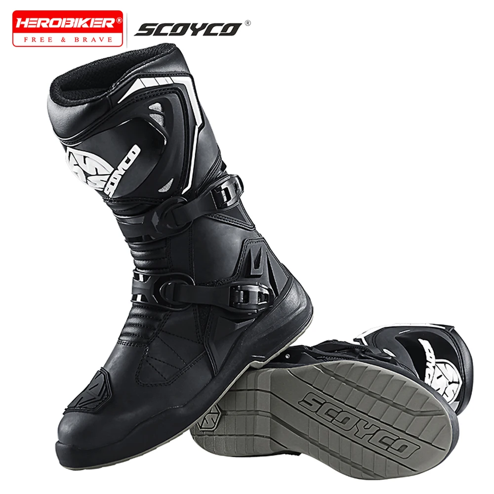 

Motocross Boots Professional Protective Motorcycle Boot High-top Non-slip Racing Off-road Shoes Windproof Waterproof Winter
