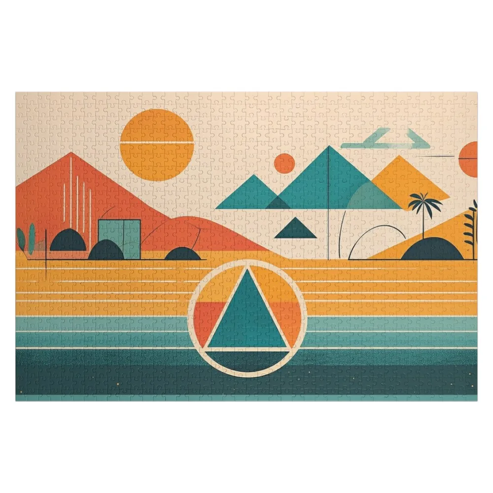 

Recovery Circle Triangle Abstract Vista Jigsaw Puzzle Personalized Kids Gifts Toys For Children Personalized Photo Gift Puzzle