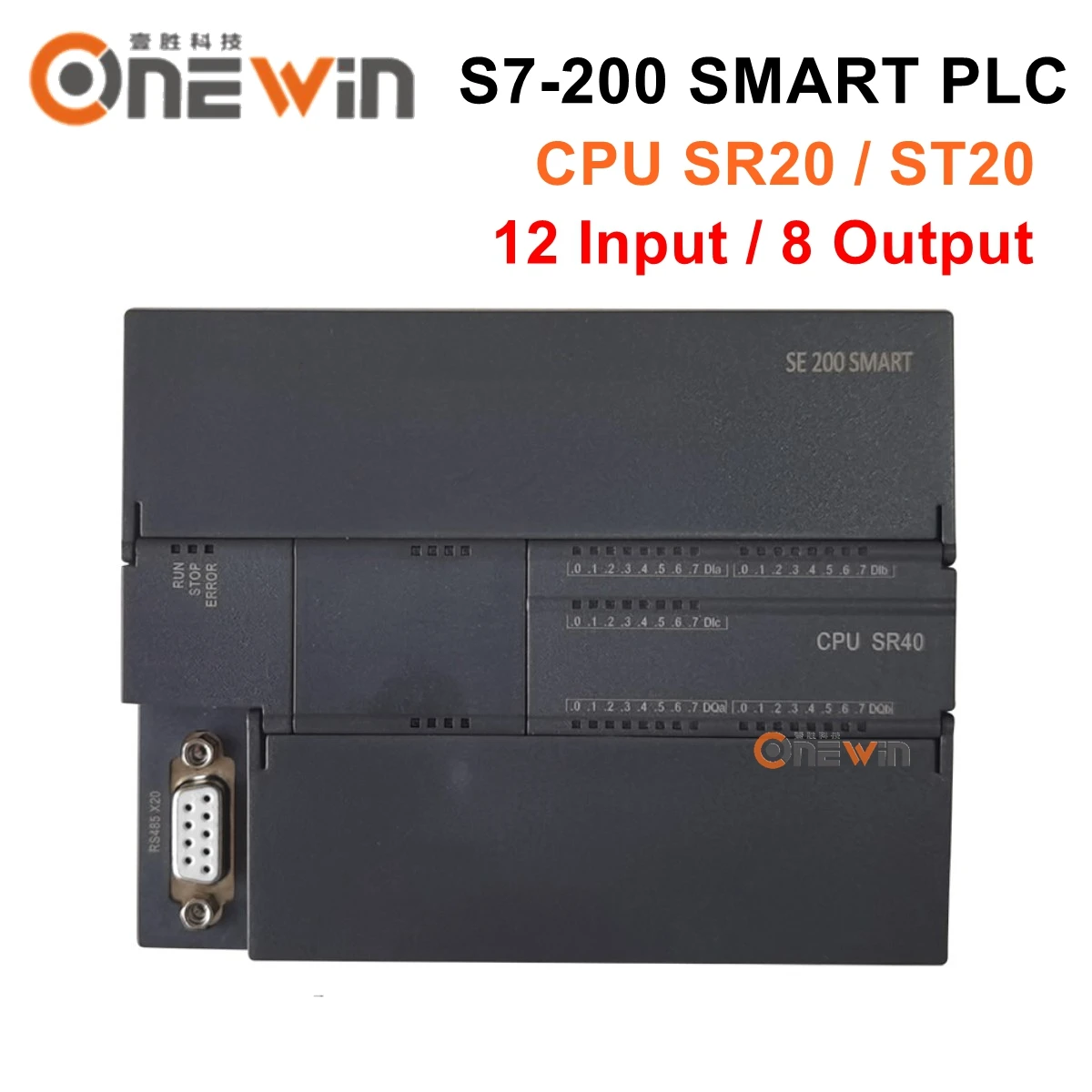 Compatible CPU SR20 ST20 S7-200 SMART PLC Programmable Controller 12 input 8 Output 288-1SR20-0AA0 288-15T20-0AA0