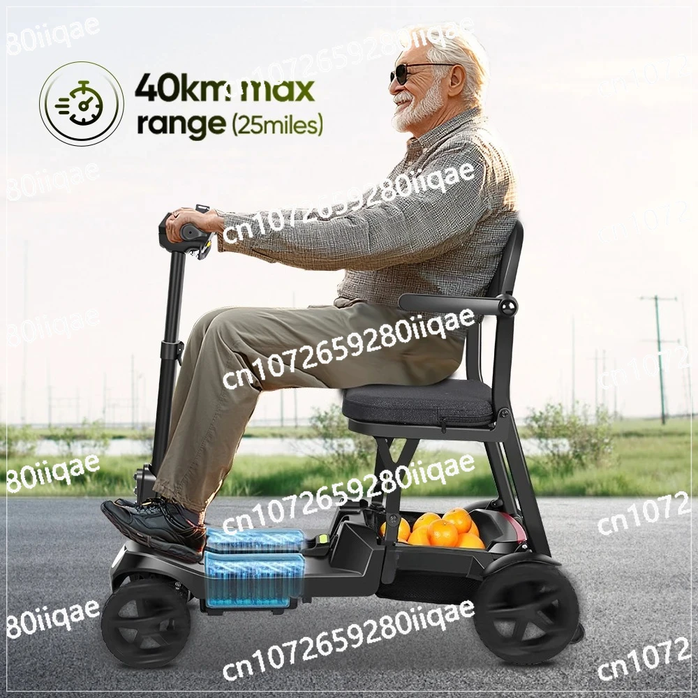 Faster 8Km/H 40Km Long Range Brushless Motorized Mobility Scooter Strong Climbing Ability All Terrains
