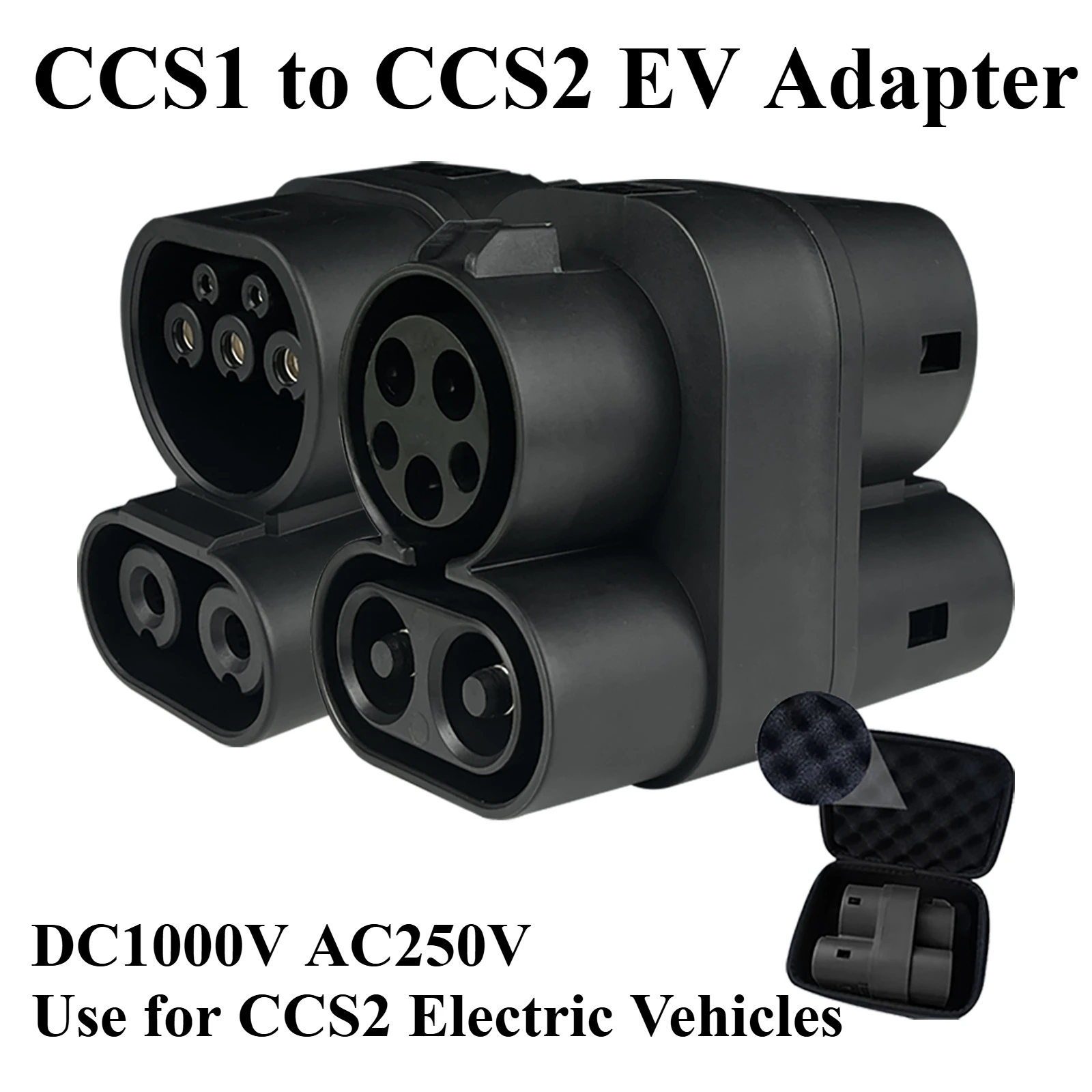 

250A CCS1 Charger to CCS2 EV CCS1 to CCS2 Electric Vehicle Charger DC and AC Fast Ev Charging Adapter Public Charging Station