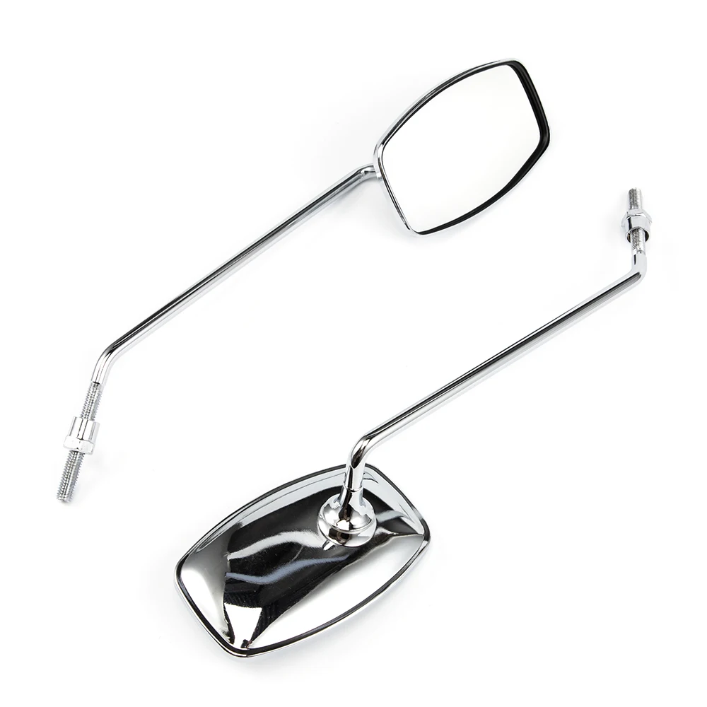 Universal 8mm Motorcycle Modified Square Rearview Mirror Side Mirrors for honda Shadow VT VT1100 VT750 VT600 VF750 Magna 750