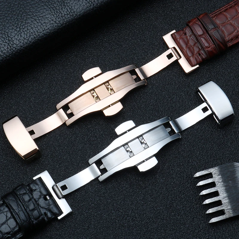 Genuine Alligator Watch Strap 12 13 14 15 16 18 20 21 22 24mm Watchband Men And Women Watch Band Crocodile Skin Leather Bracelet