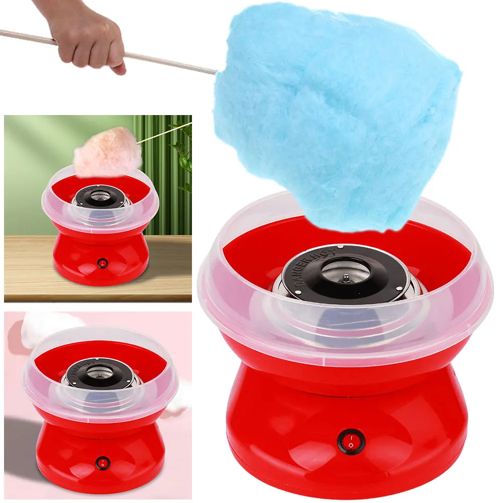 Portable Cotton Candy Machine with 10 Marshmallow 450W DIY Cotton Candy Maker Mini Electric Cotton Candy Maker for Kids Gift