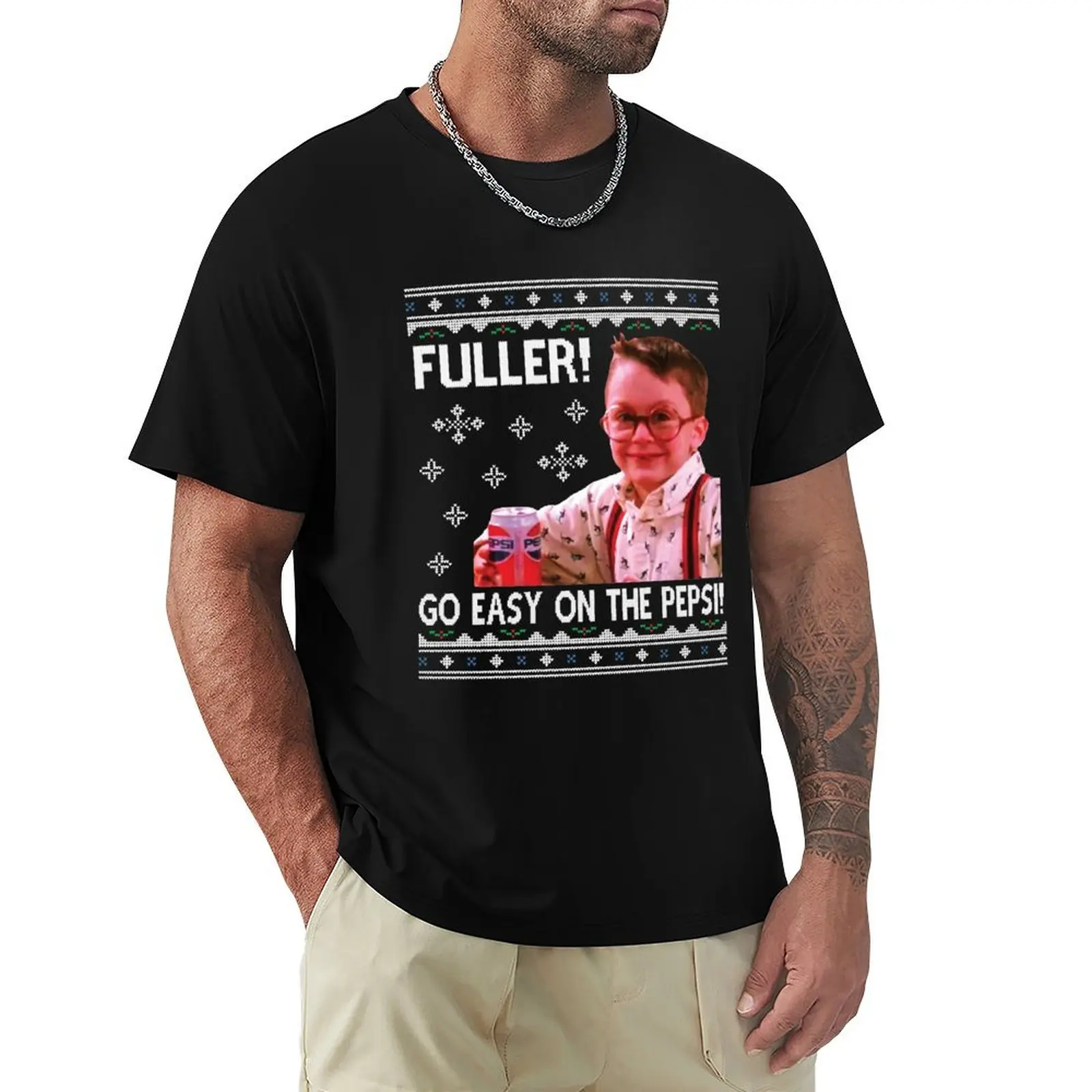 Fuller drinks pepsi T-Shirt Holiday Casual Short Sleeve Top