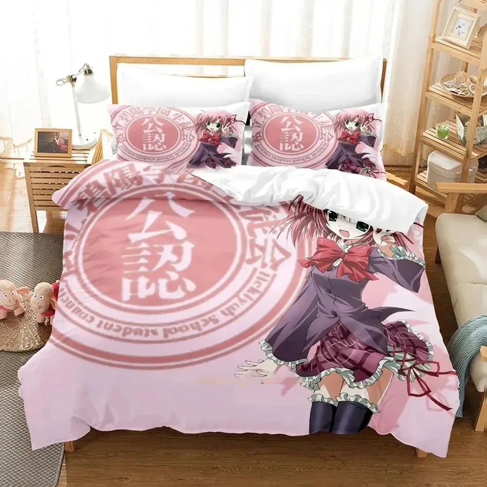 

Student Councils Discretion Seitokai no Ichizon Bedding Set Bedroom Soft Modern Bedspreads Comefortable Duvet Cover Pillowcase