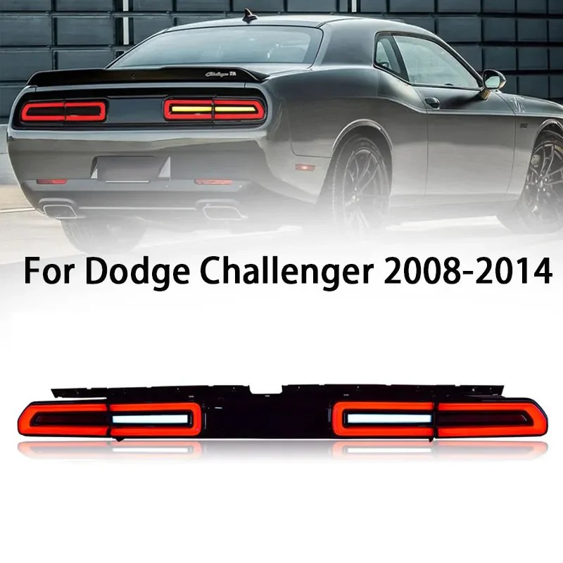 

Светодиодный задний фонарь для Dodge Challenger 2008-2014, светодиодный обновленный DRL, указатель поворота, задний фонарь, автомобильный аксессуар