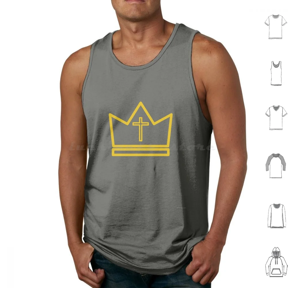 King'S Crown Tank Tops Vest Sleeveless Crown Kings Crown Christ Christian Jesus Yeshua Jehovah Yahweh Jesus Christ Religion