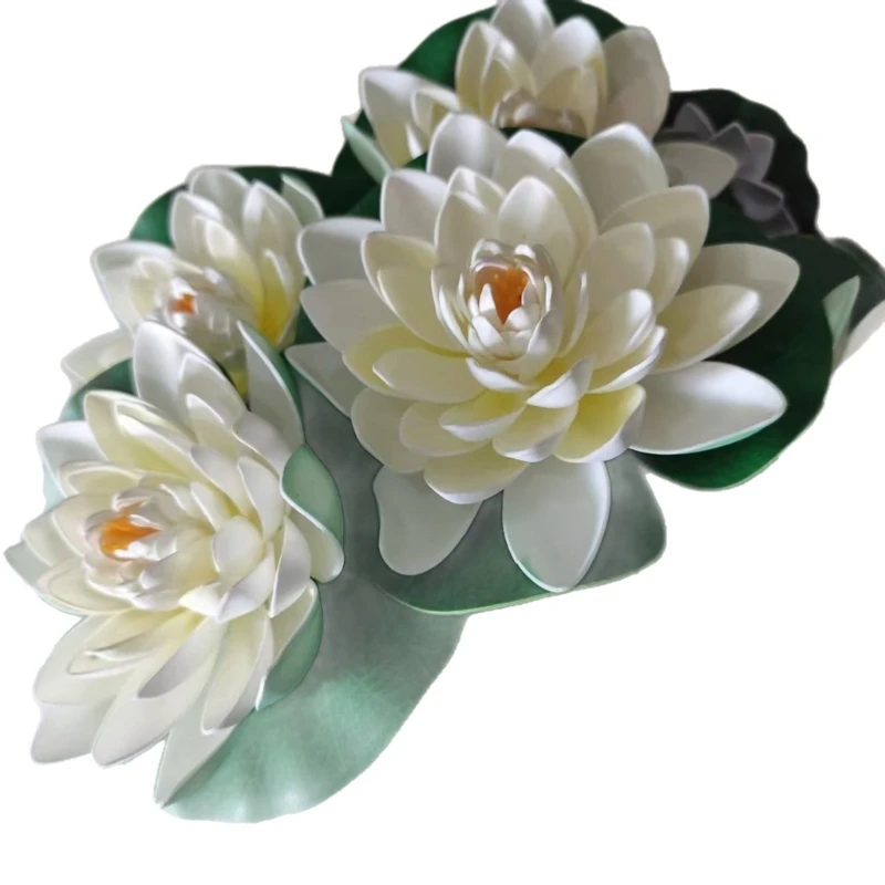 Portable Foam Water Lilies Set Designed For Mobile Performances Garden Ornament 15UB