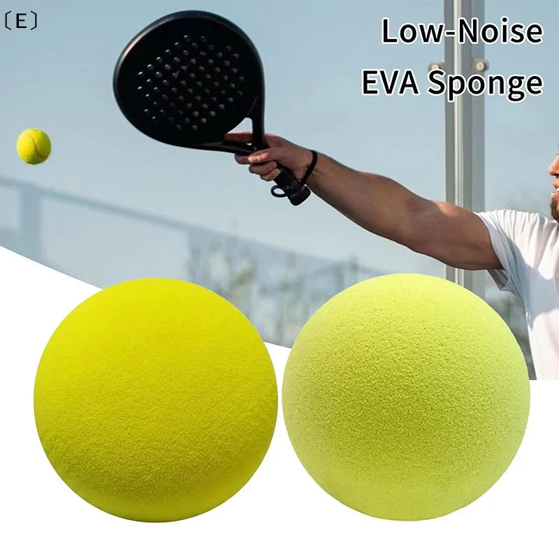 1/2Pcs PU Silent Pickleball High Rebound Durable Soft For Indoor Outdoor Home Training Play And Badminton Beginner