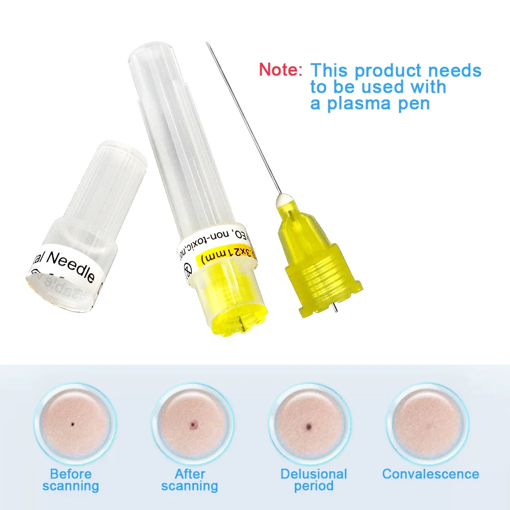 Professional Fibroblast Plasma Pen Needles 0.3*21mm Wrinkle Removal Spot Removal Pen Needles Mole Tattoo Removal Needles