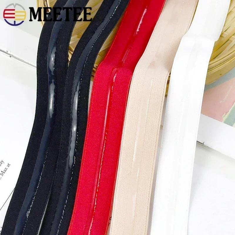 5/10/20M 8-25mm Silicone Elastic Band For Clothes Underwear Non-slip Ribbon Garment Rubber Webbing Tapes DIY Sewing Accessories