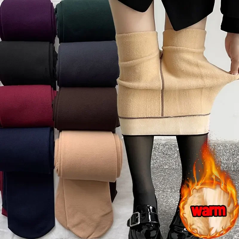 2025 novas meias térmicas grossas mulheres inverno quente sexy meia-calça leggings feminino cintura alta elástica magro meia-calça