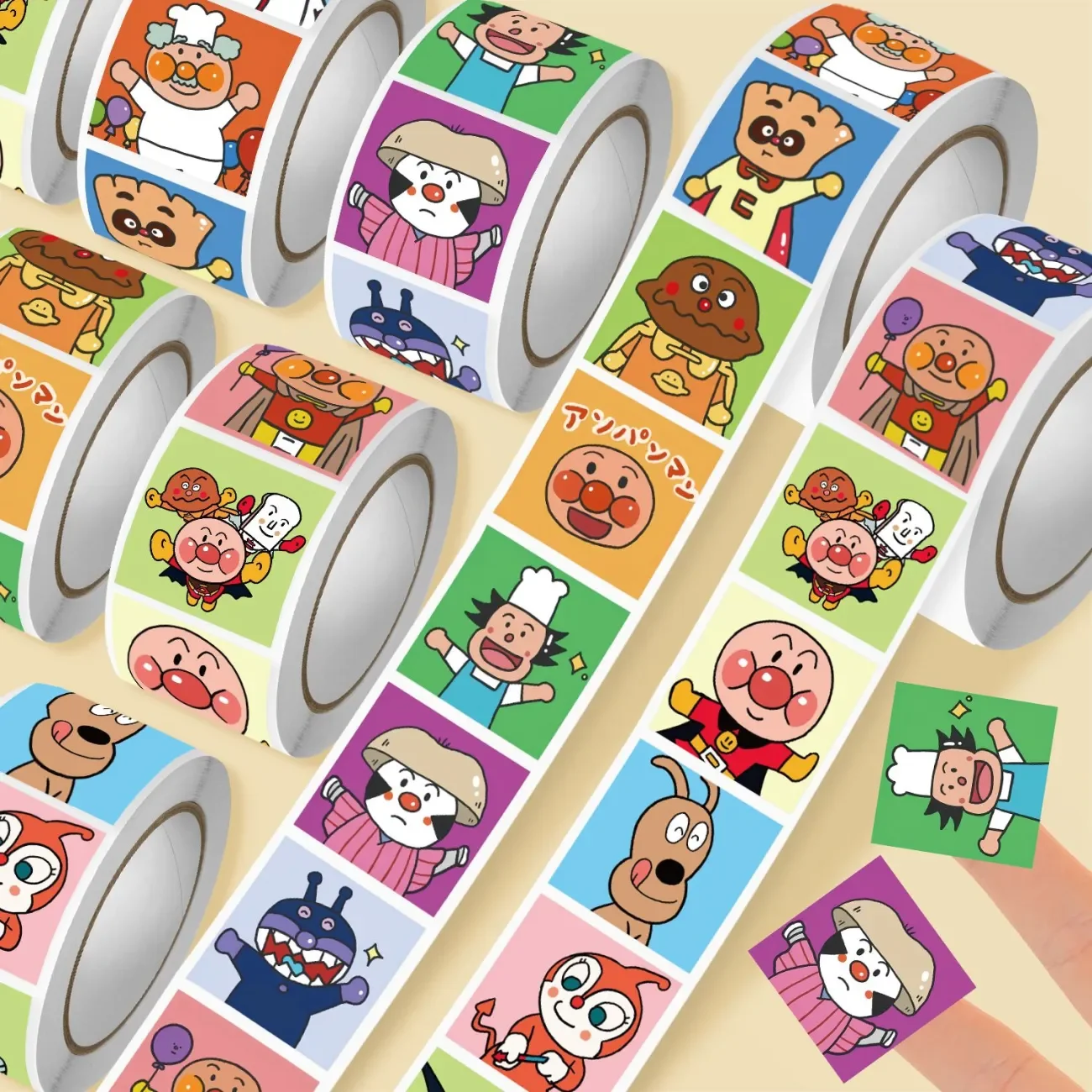 2000/500pcs for Anpanman Stickers Cartoon Anime Peripherals Creative Doodle Hand account stickers Decoration Party Gifts ﻿