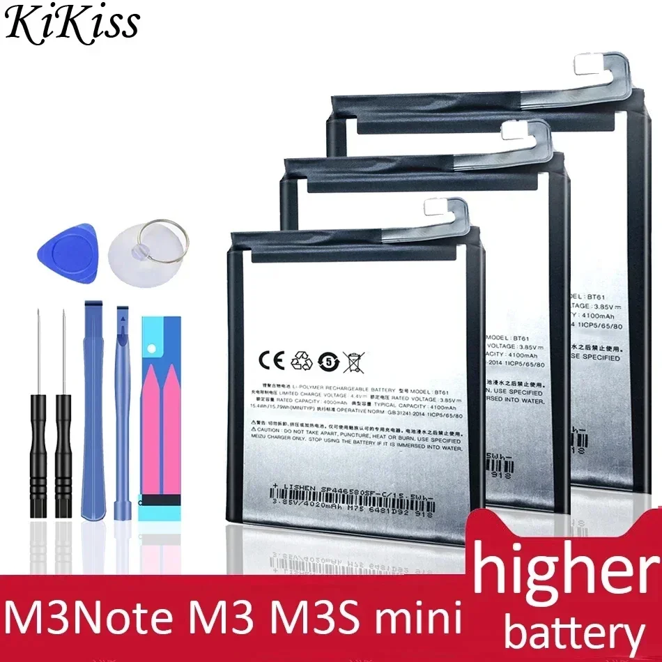 Фонарь Батареи BT61 для Meizu Meizy M3 Note M3 M3S mini L681H L681Q L681M M681H M681Q M681M Y685Q M688Q M688C M688M M688U