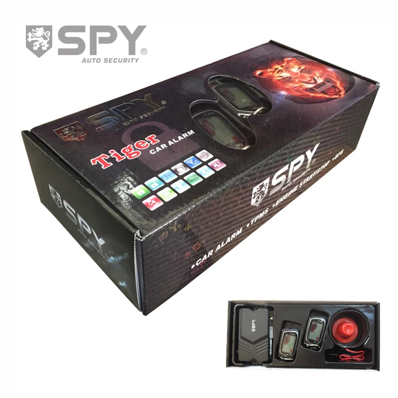 SPY Two way LCD remote starter engine start stop smart car alarm system