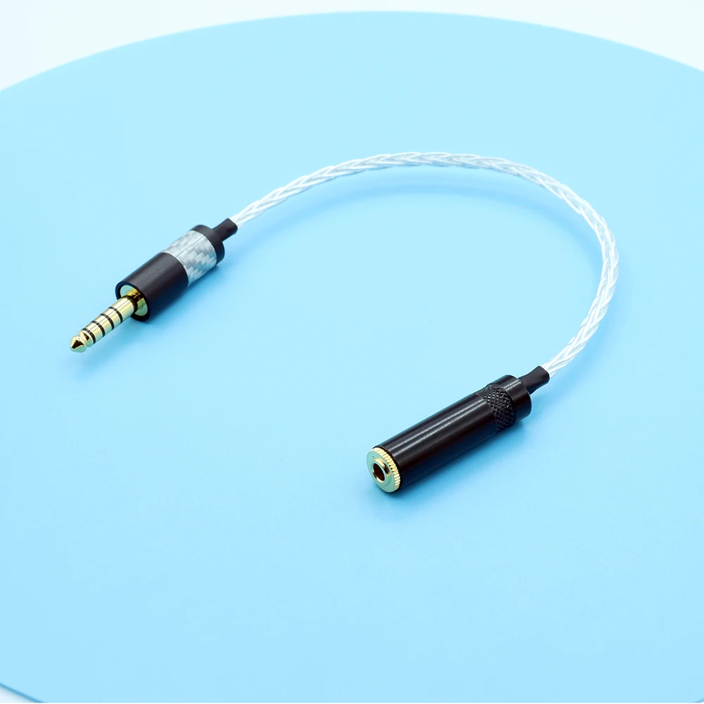 Adaptador de modo dual Pentaconn-TRS premium: interconexión balanceada con terminación dorada OFC para sistemas HiFi ​