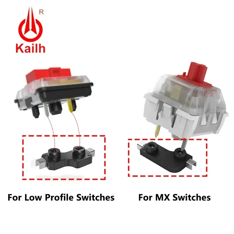 Kailh Hot-Swappable PCB Socket Hot Plug Swap Mechanical Keyboard Switches For Gateron Outemu Cherry MX Switch DIY Wholesale