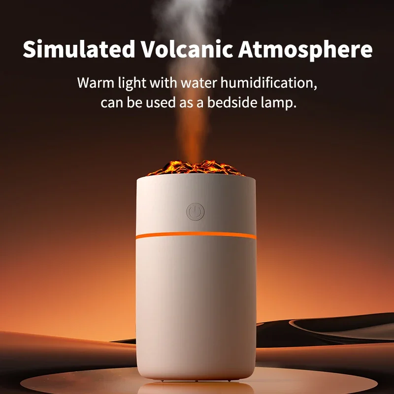 230ml Crack Volcano Humidifier Desktop Silent Mist Maker Fogger for Home Office Bedroom Humidificadores Raincloud humidifier