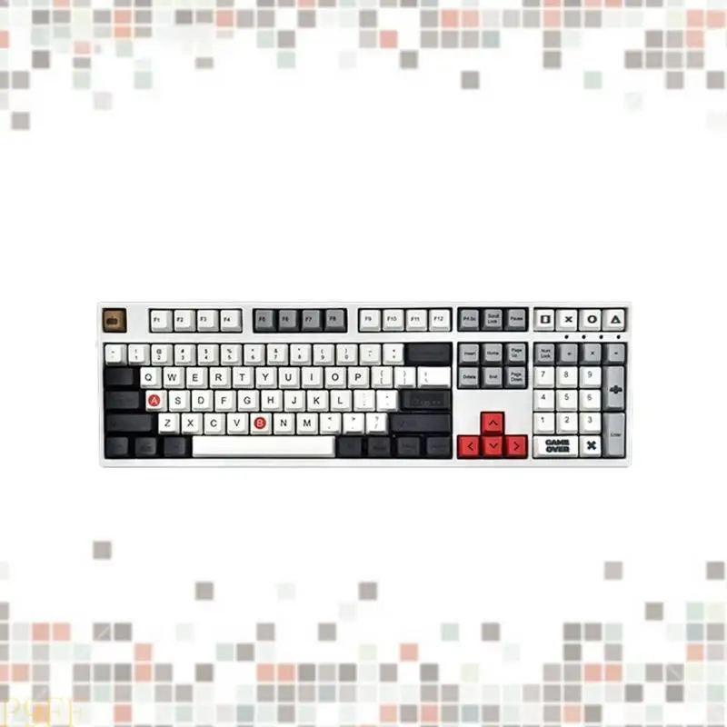 

CS1W Keycap Dye Sublimation Cherry Profile Mechanical Keyboard PBT Keycap 108Keys/Set