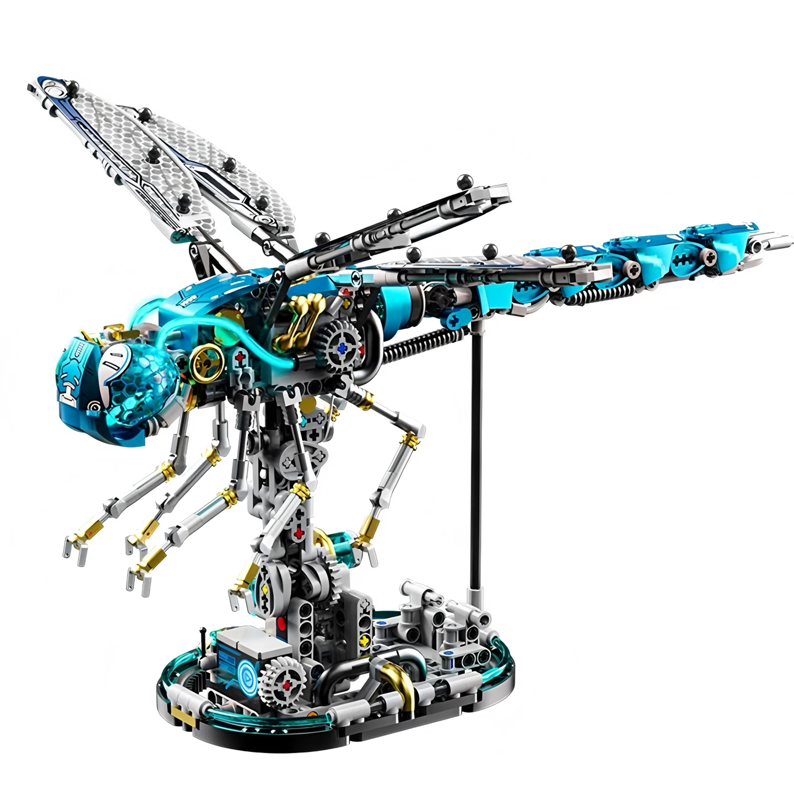 

866 pcs Mechanical Dragonfly Building Blocks Model Children's Mechanical Building Sets Scientific Educational Toys Gift for Kids