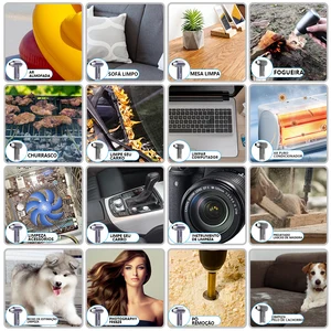 CrossGun Mini Turbine Fan Jetfan Electric Fan Rechargeable Recharged Air Clean Setable Setable Rechargable Turbo Keyboard Fan 10 Main Sales Mini Turbine Jet - №4