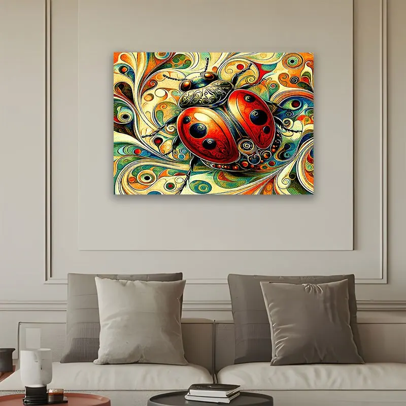 Large Psychedelic Beetle Tapestry Wall Hanging Abstract Vibrant Boho Art Home Decor Print 180x320cm Bedroom Accent