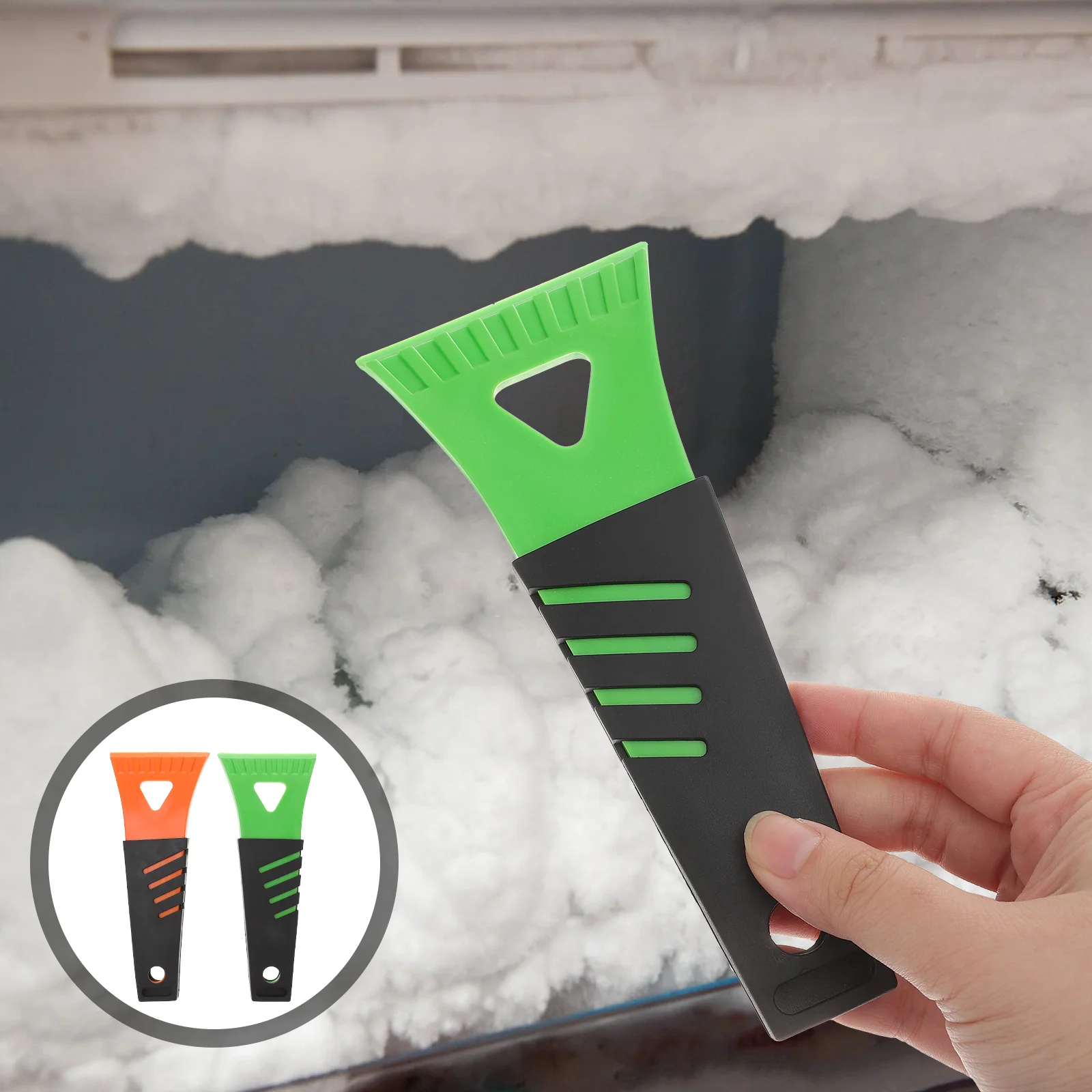 2 Pcs Mini Espátula De Plástico Ferramentas Manuais Freezer Frost Car Pára-brisa Ice Pp Frost Ferramenta De Limpeza